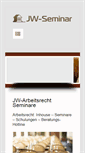 Mobile Screenshot of jw-seminar.de