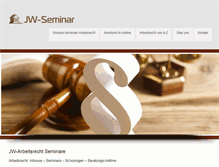 Tablet Screenshot of jw-seminar.de